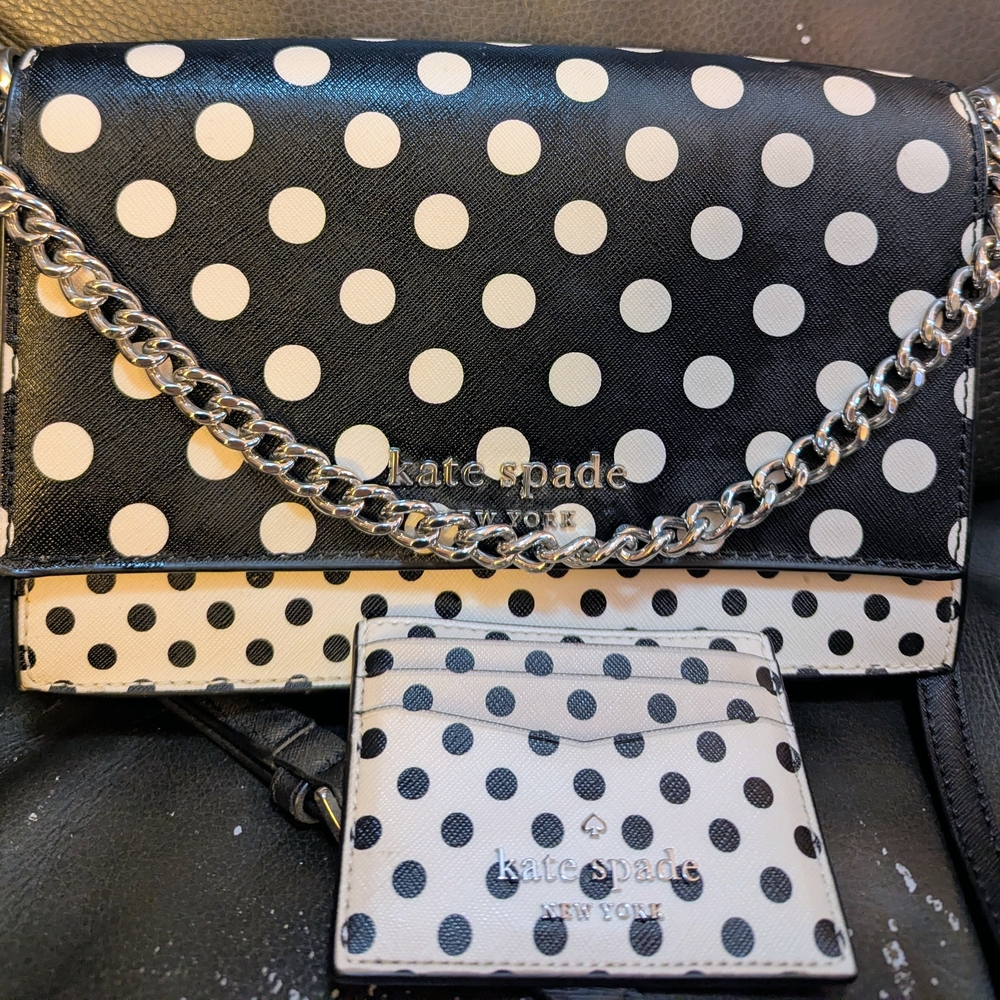 Kate Spade Black and White Polka Dot Women's Bag
